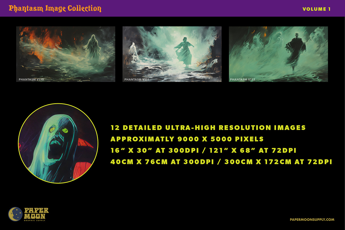 PM Phantasm Image Collection 1, an Illustration by Paper Moon Graphic Supply (Photo 3 of 3)