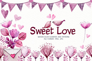 Watercolor Valentine's Day