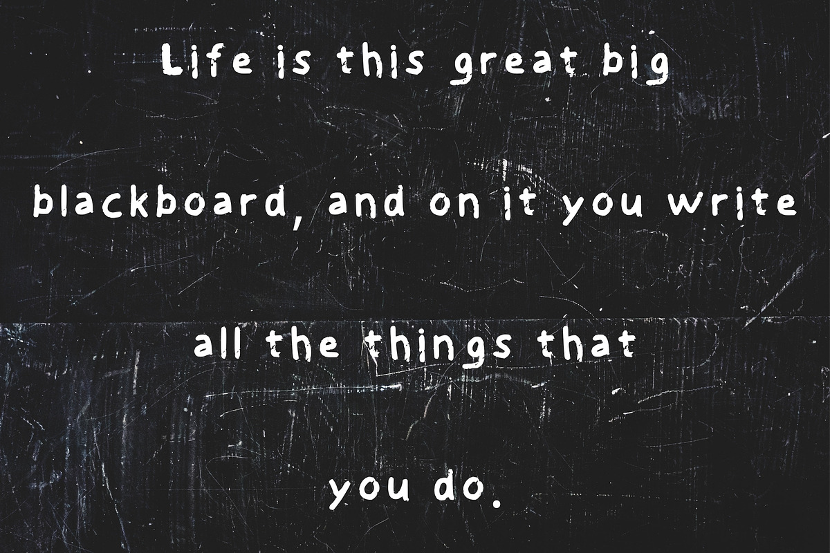 First grade - Handwritten chalk font, a Handwritten Font by Sk designs (Photo 4 of 6)