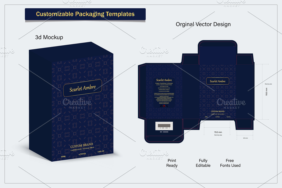 Luxury box Design 3d mock-up, a Packaging Mockup by sumonuix (Photo 3 of 3)