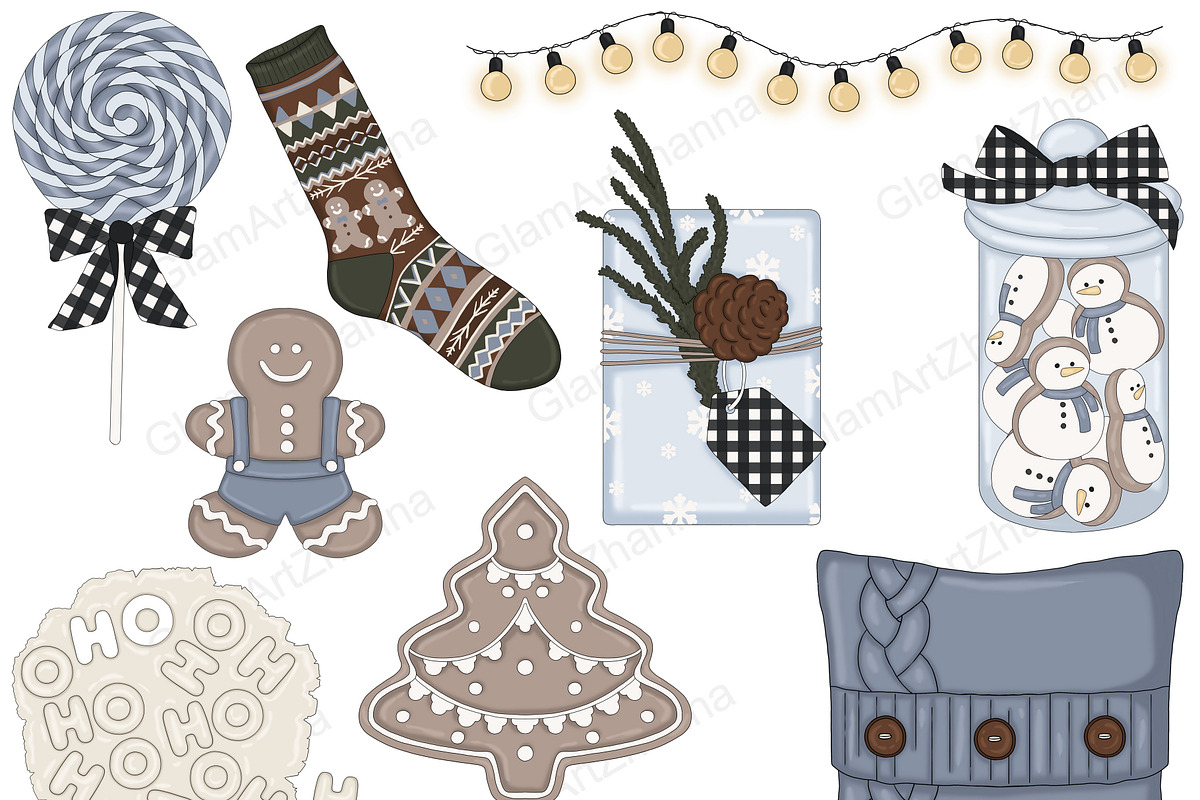 Cozy Season Clipart, a Seasonal Illustration by GlamArtZhanna (Photo 5 of 6)