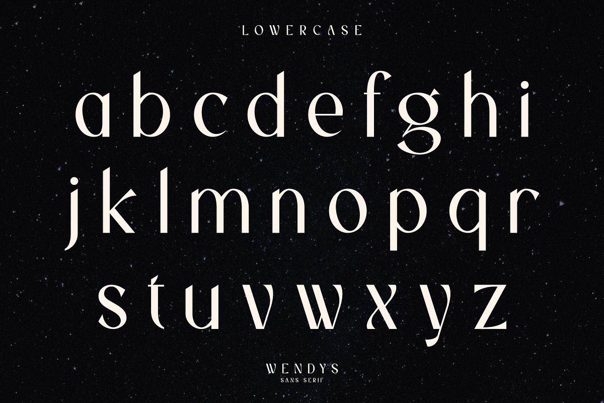 Wendys | Modern and chic Sans Serif, a Sans Serif Font by roomspace creative lab (Photo 12 of 14)