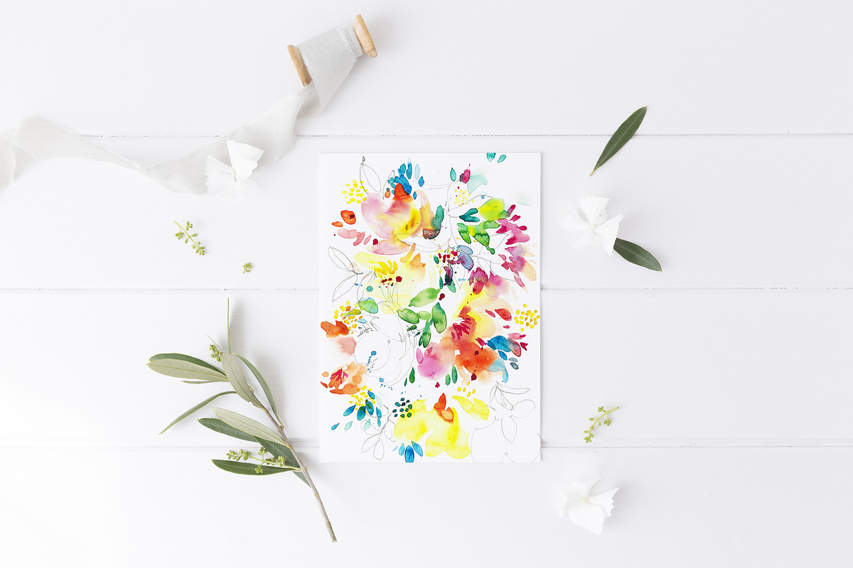 Spring and summer wedding card set, an Invitation Template by TurquoiseDesign (Photo 5 of 7)