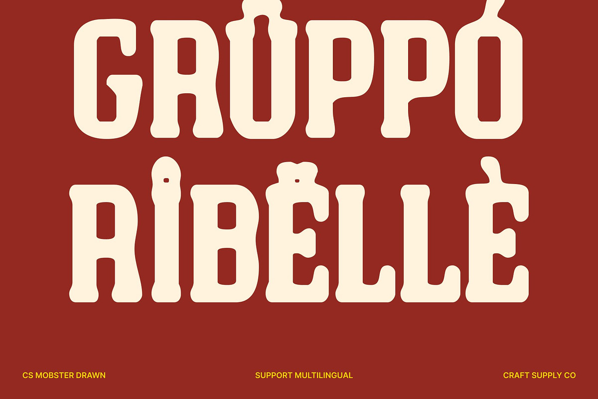CS Mobster Drawn, a Slab Serif Font by Craft Supply Co. (Photo 6 of 8)