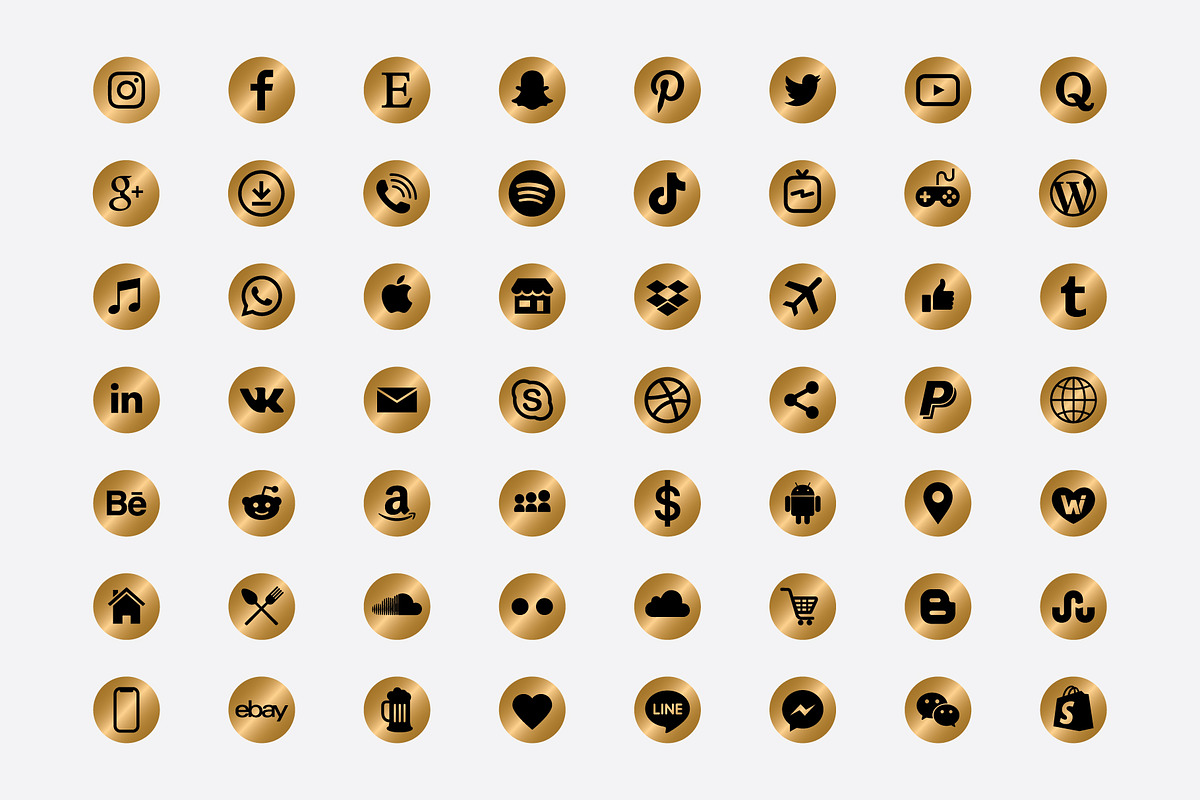 50+ Social Media Icons, an Icon by ChicGraphix (Photo 5 of 6)