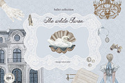 The White Swan Ballet vintage set, a Decorative Illustration by Amely.Art (Thumbnail 1 of 14)