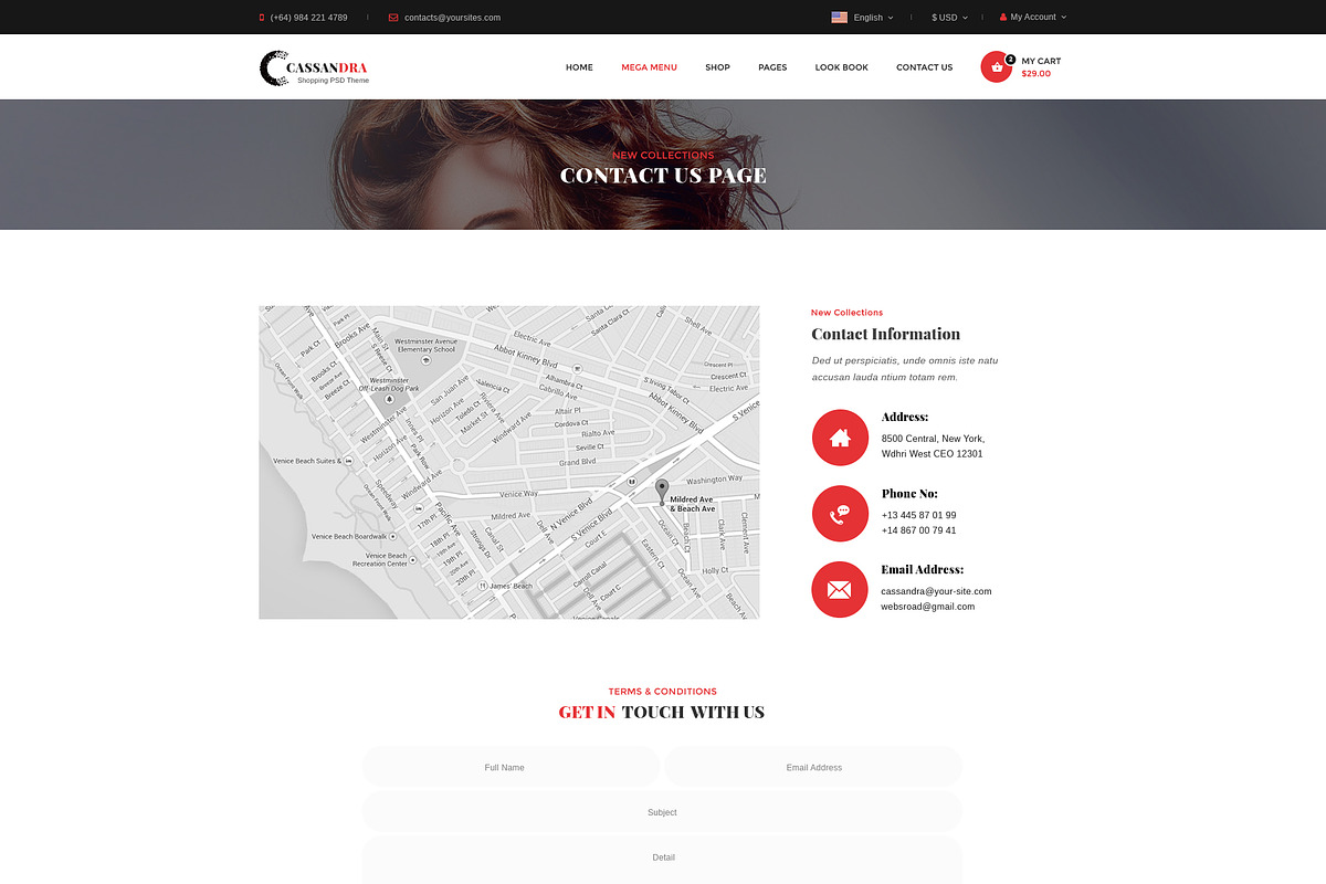 Cassandra - Fashion 2, a Websites & App Template by DigitalCenturySF (Photo 8 of 8)