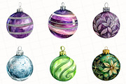 Christmas Ornaments Clipart, an Illustration by OK Design (Thumbnail 3 of 5)