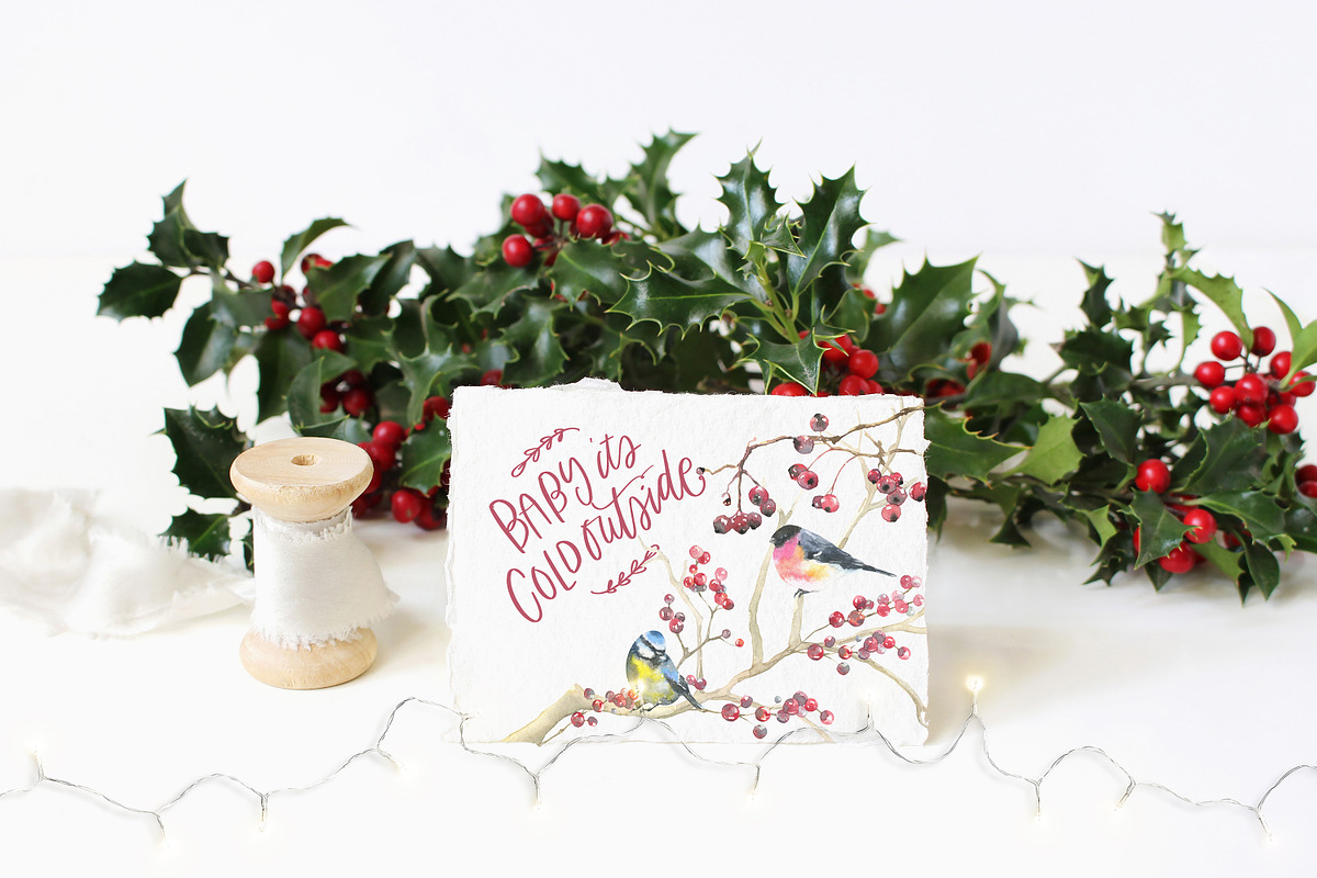 Christmas Watercolor Woodland, an Animal Illustration by Catherine Wheel (Photo 12 of 22)