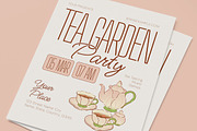 Tea Garden Party Flyer, a Flyer Template by graphicook (Thumbnail 2 of 3)