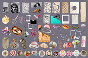 Messy Scrapbook: Spring Collage Kit, an Object Graphic by Anzhelika (Thumbnail 11 of 12)