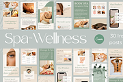 Spa-Wellness Canva IG posts &stories, a Social Media Template by Ana Life Design (Thumbnail 1 of 7)