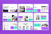 White Purple Company Profile PPT, a Presentation Template by graphicook (Thumbnail 2 of 5)