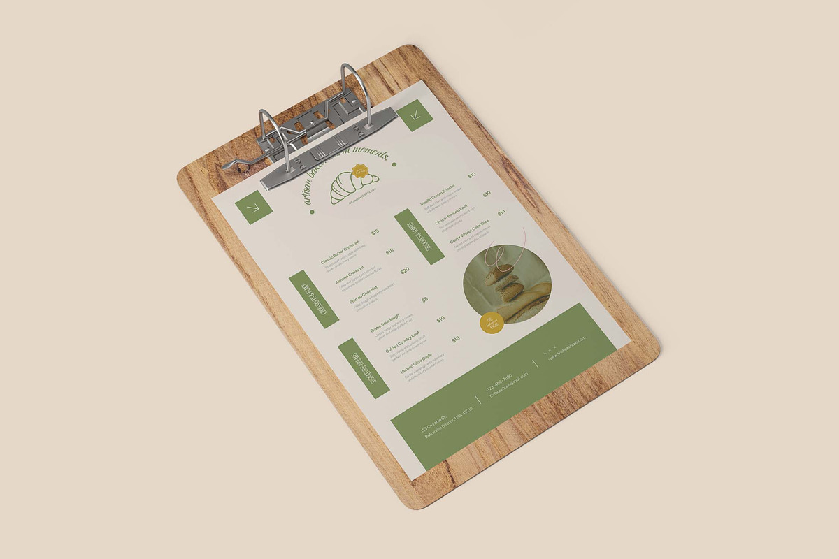 The Bakehaus Signature - Menu, a Print Template by VUNIRA (Photo 3 of 3)