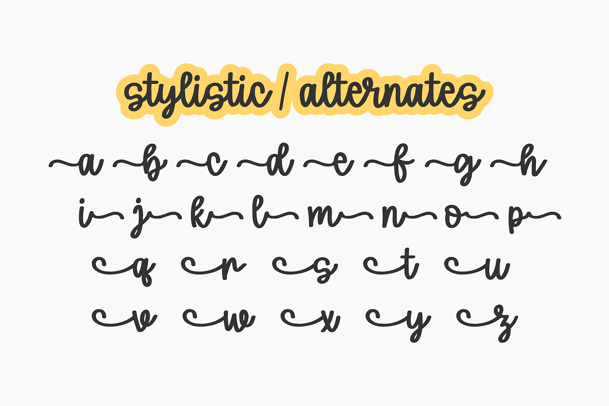 Honey and Lemon - Handwritten Font, a Handwritten Font by Keithzo (Photo 12 of 12)