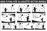 Kids Flying Kite Laser Cut Bundle, an Object Graphic by balal (Thumbnail 1 of 11)