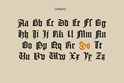 Saxon Textura blackletter, a Blackletter Font by kaer_shop (Thumbnail 2 of 10)