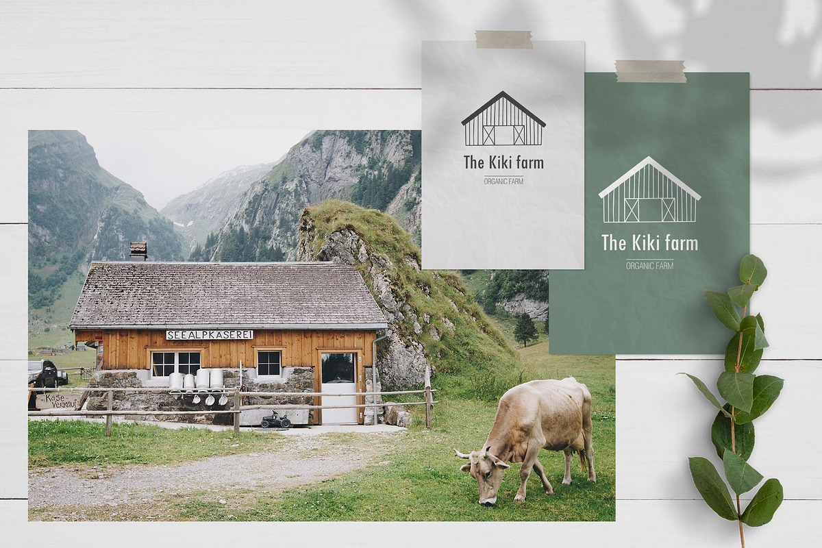 Farm love - premade logos set, a Branding & Logo Template by Alisovna (Photo 3 of 12)