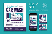 Express Car Wash Flyer, a Flyer Template by graphicook (Thumbnail 1 of 3)