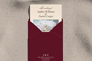 Wedding Invitation Envelope Mockup, an Advertising Mockup by Bartama Graphic (Thumbnail 2 of 4)