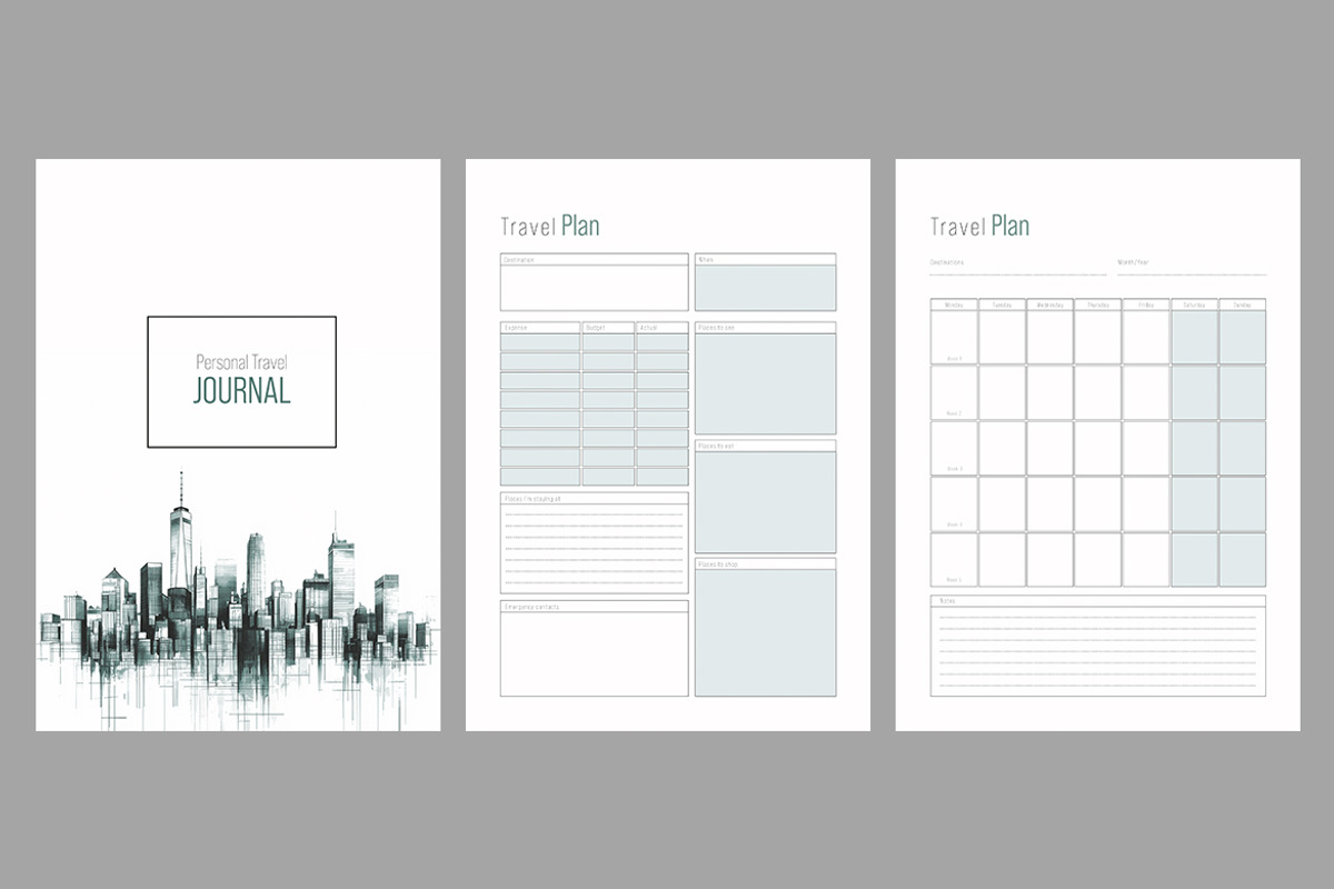 Minimalist Planner Journal Layout, a Print Template by McLittle Stock (Photo 3 of 4)