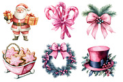 pink Christmas Winter Clipar, an Illustration by Designworld (Thumbnail 3 of 6)