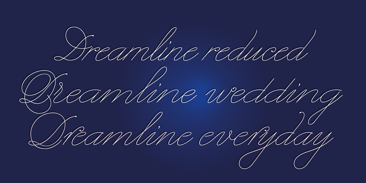 Dreamline, a Script Font by Wiescher-Design (Photo 7 of 9)