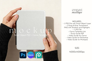Kindle Case Mockup, an Advertising Mockup by EmpaviMockups
