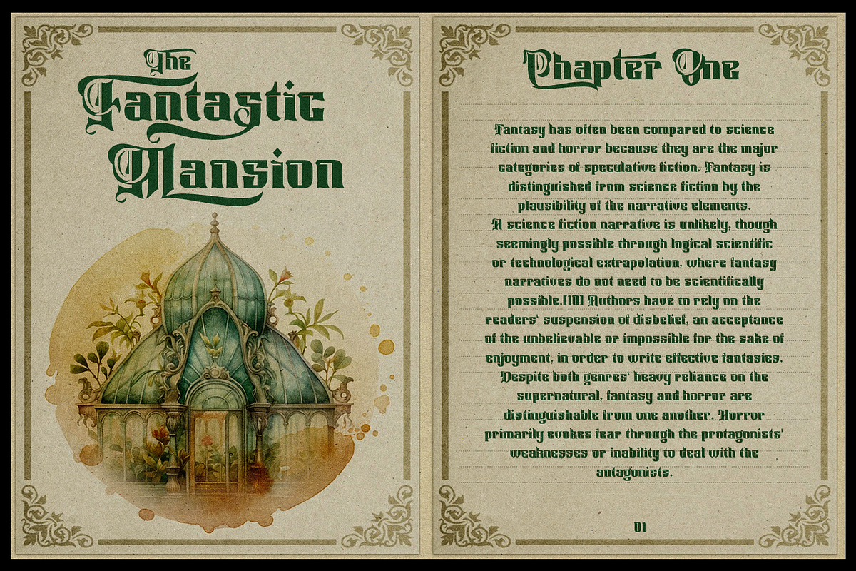 Helarctos Antique Font, a Blackletter Font by TypeClassHeroes (Photo 4 of 15)