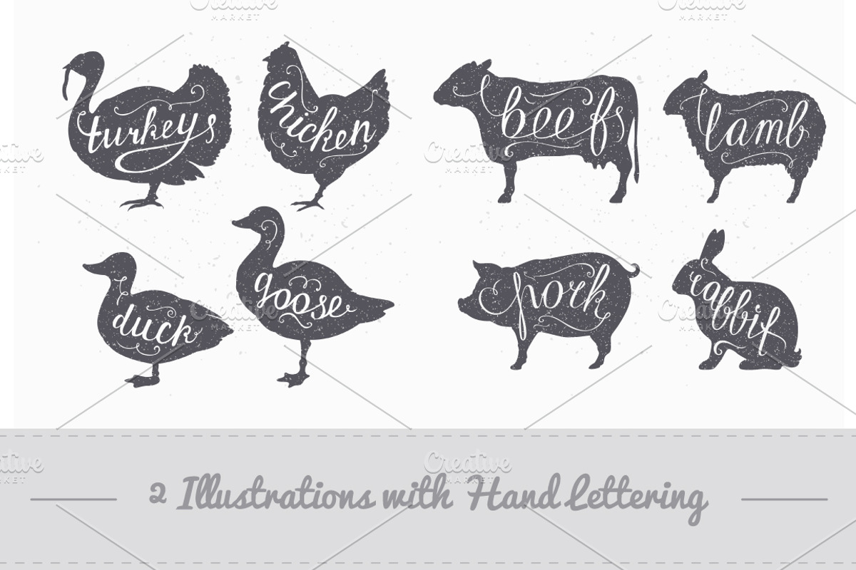 Butcher Shop Bundle -25% OFF, a Branding & Logo Template by Zhemchuzhina (Photo 4 of 5)