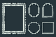Doily Lace Frame Bundle, a Decorative Illustration by Kusumaillustration (Thumbnail 5 of 19)