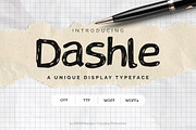 Dashle | A Doodle Decorative Font, a Handwritten Font by Everyday Perfection (Thumbnail 1 of 5)