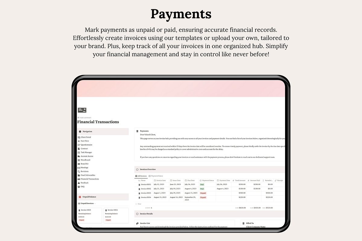 Client Portal, Project Management, a Presentation Template by Planner 2 Success (Photo 3 of 10)