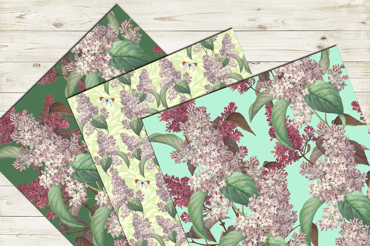 Lilac Seamless pattern, a Pattern Graphic by NastiaDesignsPrints (Photo 7 of 8)