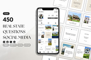 450 Real Estate Question Canva, a Social Media Template by Studioxhq (Thumbnail 1 of 6)