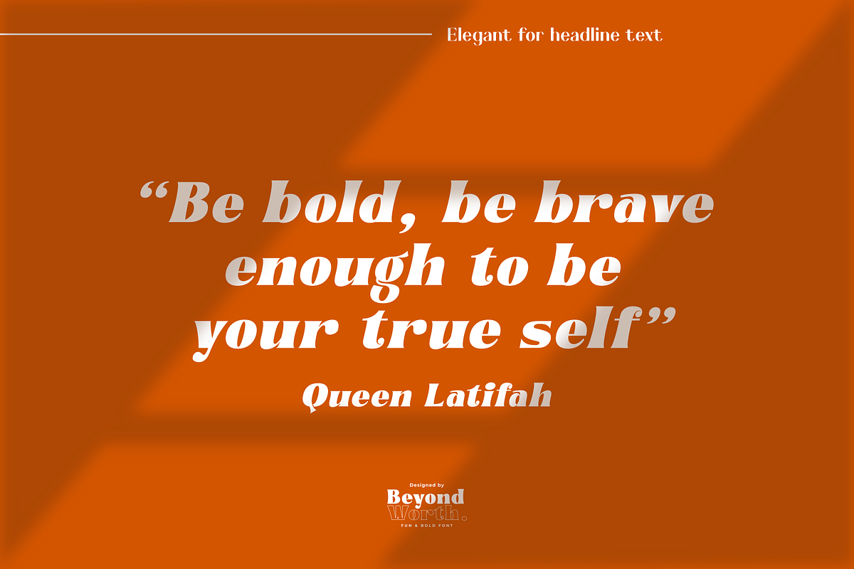 Beyond Worth - Fun & Bold, a Serif Font by Java pep (Photo 4 of 11)