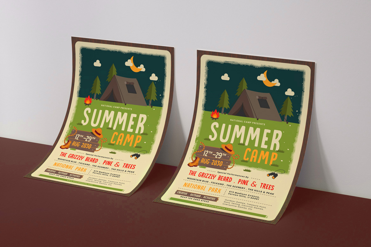 Summer Camp Flyer, a Flyer Template by Totem Design Studio (Photo 5 of 5)