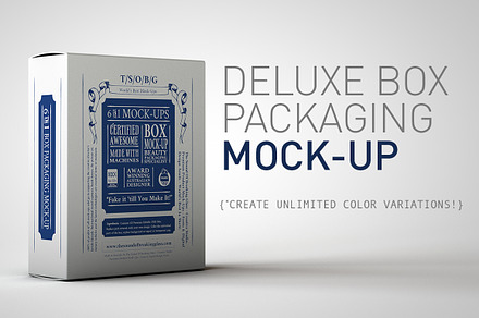 Deluxe Paper Box Mock-Up