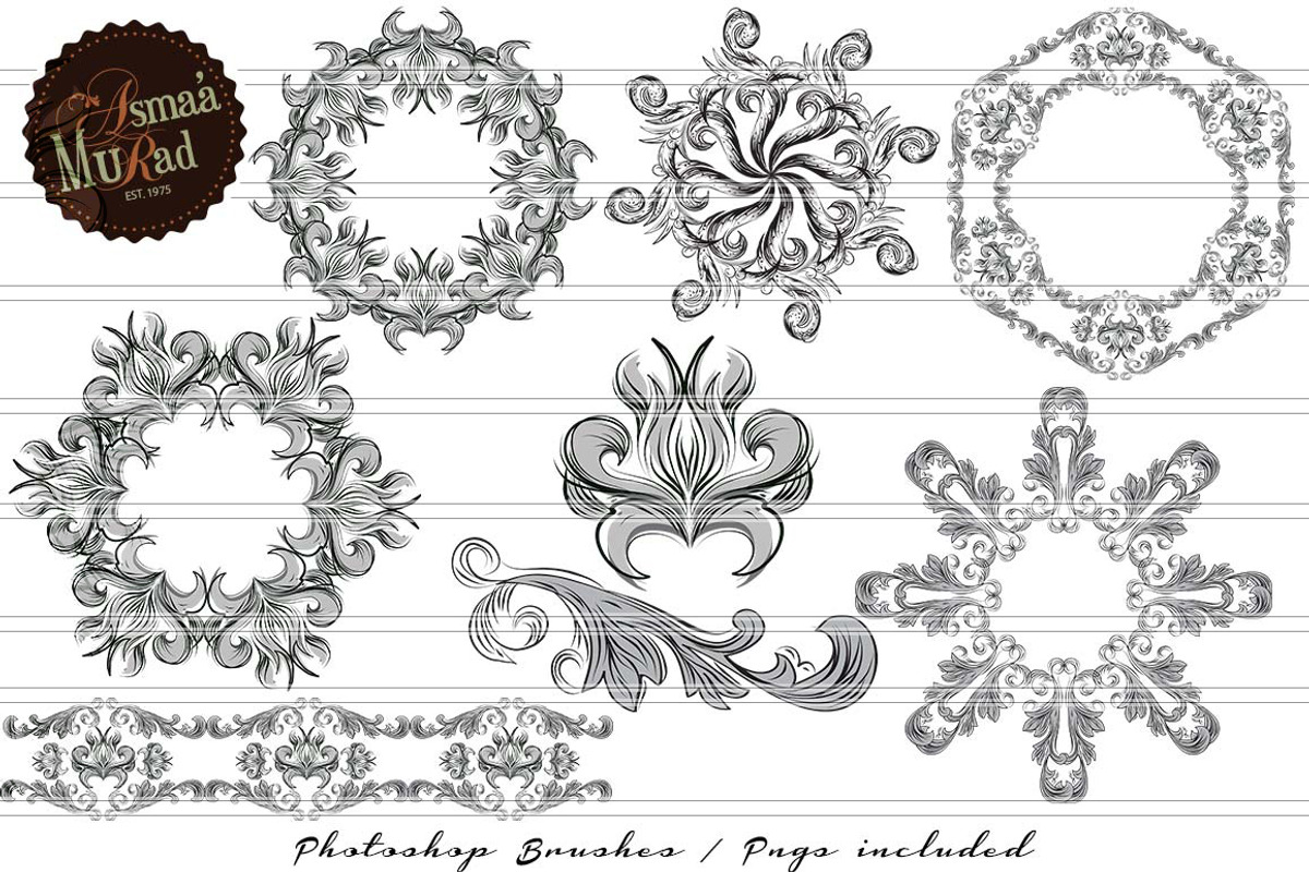 Baroque Photoshop Brushes-SALE! preview 5