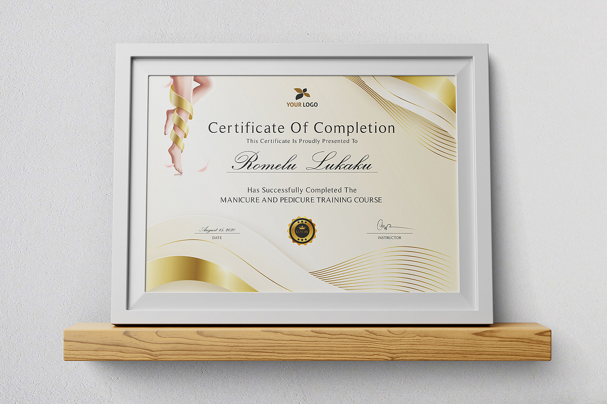 Manicure and Pedicure Certificate, a Stationery Template by DesignDevisers (Photo 3 of 10)