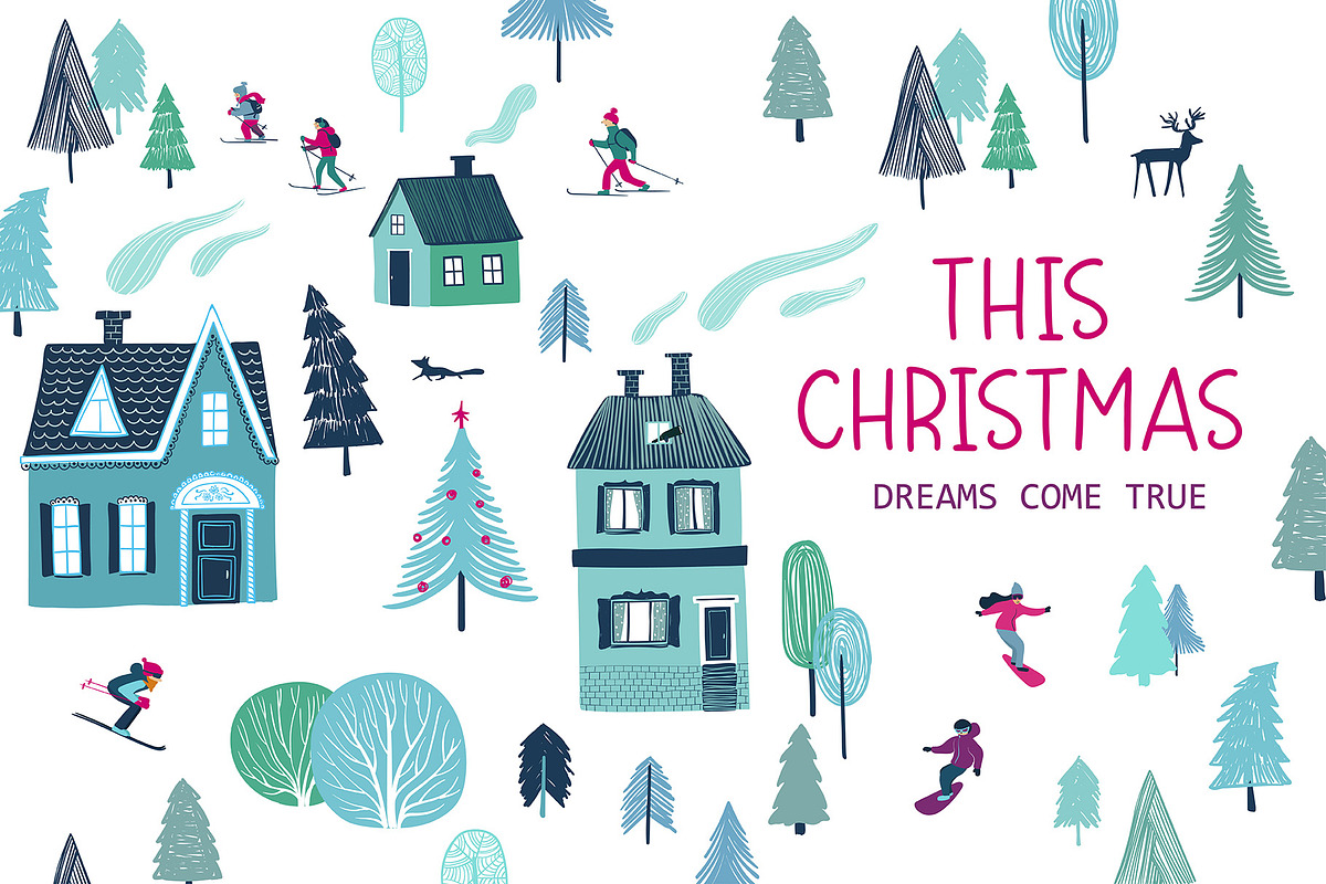 This Christmas Dreams Come True, a Seasonal Illustration by Annakniaz (Photo 1 of 12)