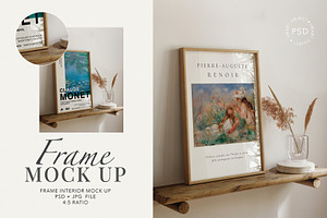 Boho Interior Frame Mockup