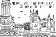 Cities in Europe - hand drawn set, an Illustration by Franzi draws (Thumbnail 4 of 9)