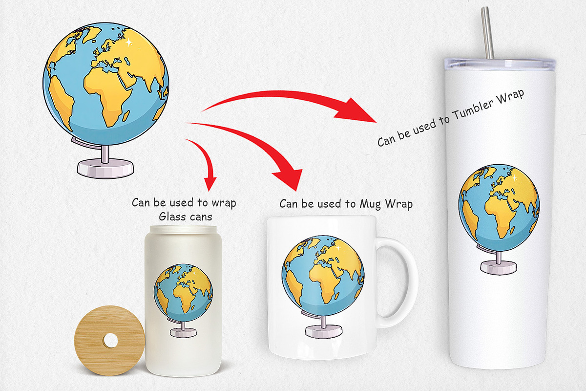 Globe Clipart, a Graphic by Artnoy (Photo 4 of 5)