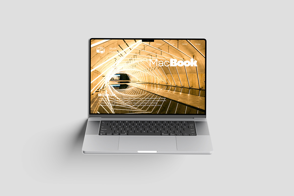 Laptop Mockup, a Wearable Device Mockup by Pikachudesign (Photo 3 of 4)