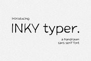 Inky Typer font, a Handwritten Font by CuteDreamyDesign (Thumbnail 1 of 7)