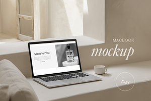 Minimalistic Aesthetic Laptop Mockup