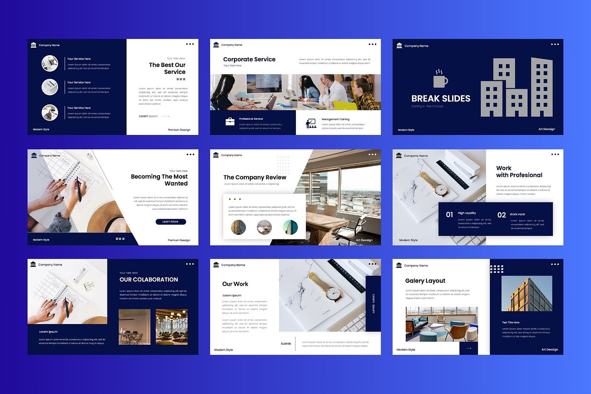 Corporate  Business PowerPoint, a Presentation Template by Rizki Herdian (Photo 4 of 6)