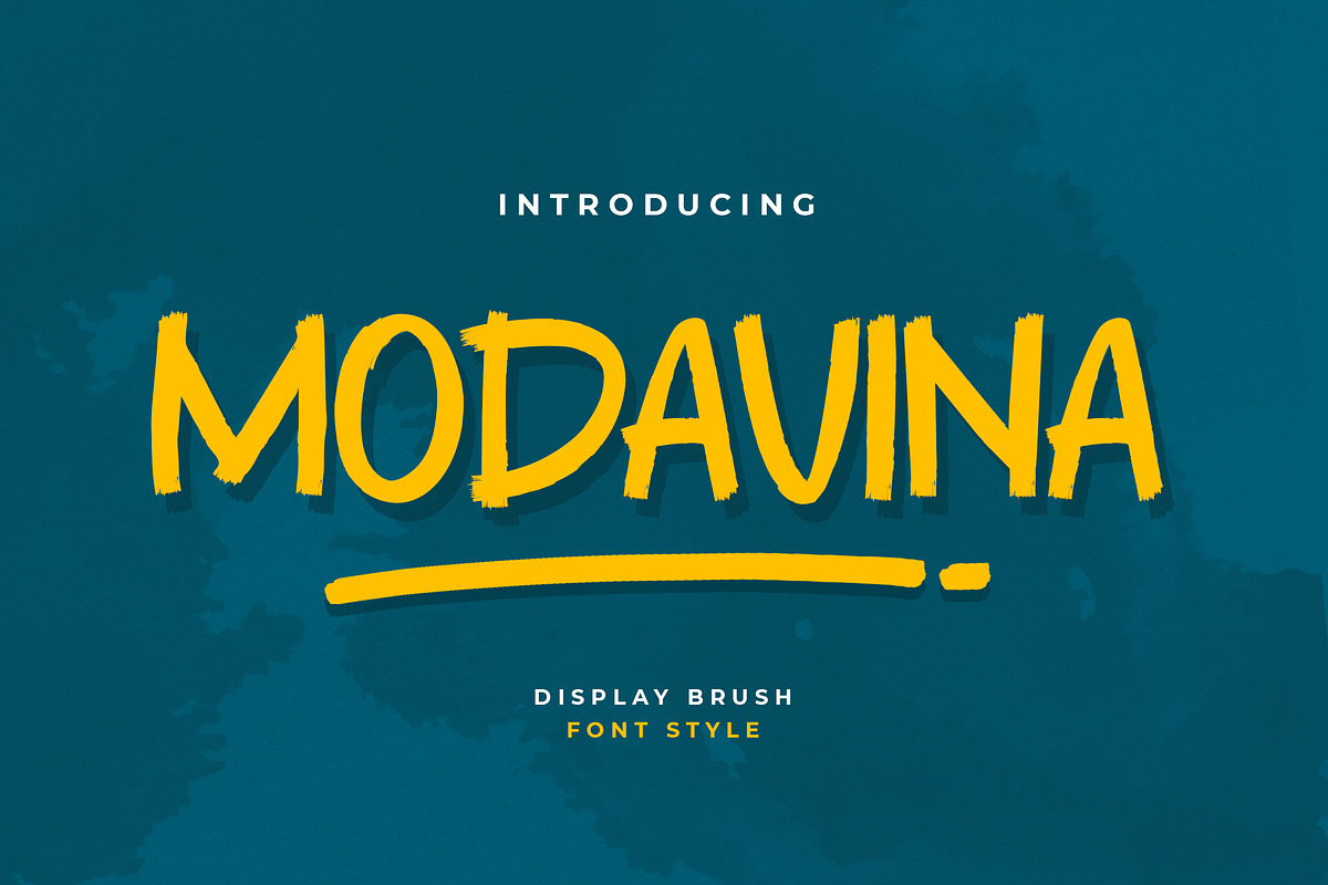 Modavina Display Brush Font