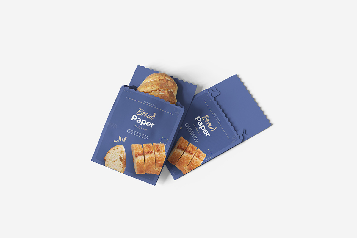 Bread Paper Mockup, a Product Mockup by MrLetters (Photo 5 of 5)